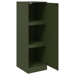 vidaXL Buffet vert olive 34 5x39x107 cm acier