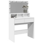 vidaXL Coiffeuse avec LED blanc 80x41x134 5 cm