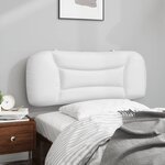 vidaXL Coussin de tête de lit blanc 100 cm similicuir