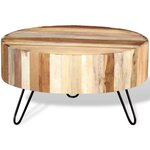 vidaXL Table basse Bois de récupération massif