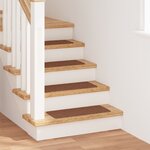 Tapis d'escalier vidaXL avec dos en latex Jaune 25x60 cm