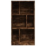 vidaXL Bibliothèque chêne fumé 57x28 5x107 5 cm bois d'ingénierie