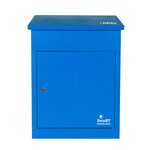 Boîte à colis moyenne 1 porte Bleu à accès frontal Acier galvanisé SMART PARCEL BOX®