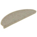 vidaXL Tapis d'escalier autocollants aspect sisal 15 Pièces 65x21x4 cm