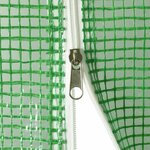 vidaXL Serre avec cadre en acier vert 54 m² 18x3x2 m