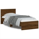 vidaXL Cadre de lit sans matelas avec lumières LED 90x190 cm