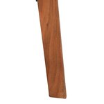 vidaXL Tabourets de bar 2 Pièces Cuir véritable et bois d'acacia solide