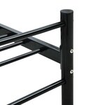 vidaXL Cadre de lit sans matelas noir métal 90x200 cm