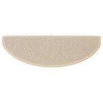 vidaXL Tapis d'escalier autocollants aspect sisal 15 Pièces 65x21x4 cm