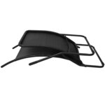 vidaXL Chaise longue pliable résine tressée noir