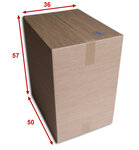 Lot de 10 boîtes carton (n°63) format 500x360x570 mm