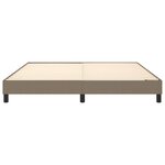 vidaXL Cadre de lit sans matelas taupe 160x200 cm tissu