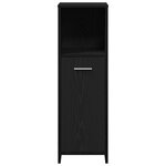 vidaXL Ensemble de meubles de salle de bain 3 pièces Chêne Noir Bois d'ingénierie