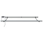 vidaXL Auvent Rétractable Manuel avec LED Noir 350x250 cm