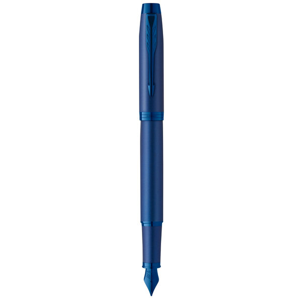 Stylo plume Parker IM Monochrome  Bleu  plume fine  encre bleue  Coffret cadeau