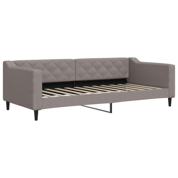 vidaXL Lit de repos taupe 90x200 cm tissu