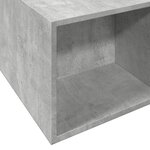 vidaXL Cadre de lit sans matelas gris béton 140x190 cm
