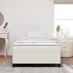 Cadre de lit vidaXL Crème 120x190 cm en tissu corduroy