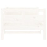 vidaXL Lit de jour sans matelas blanc bois de pin massif 90x190 cm