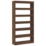 vidaXL Bibliothèque Chêne marron Bois d'ingénierie 100 x 30 x 198 cm