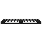vidaXL Cadre de lit sans matelas noir 75x190 cm bois de pin massif