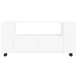 vidaXL Meuble TV blanc 102x34 5x43 cm bois d'ingénierie