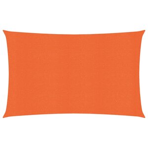 vidaXL Voile d'ombrage 160 g/m² rectangulaire orange 5x7 m PEHD