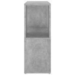 vidaXL Bibliothèque Gris béton 60x24x63 cm Aggloméré