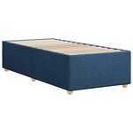 vidaXL Cadre de lit Bleu 80x200 cm Tissu