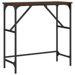 vidaXL Table console chêne marron 75x32x75 cm bois d'ingénierie