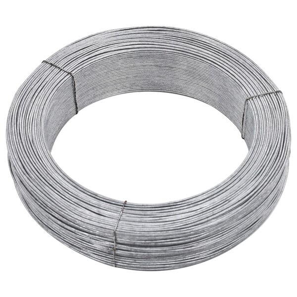 vidaXL Fil de liaison de clôture 250 m 3 8 mm Acier