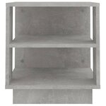 vidaXL Table basse gris béton 40x40x43 cm bois d'ingénierie