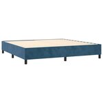 vidaXL Sommier à lattes de lit matelas LED Bleu foncé 200x200 cm