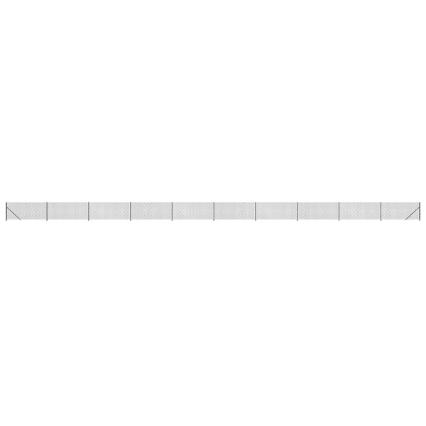 vidaXL Clôture à mailles losangées avec bride anthracite 0 8x25 m