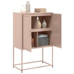 vidaXL Meuble TV blanc 100 5x39x60 5 cm acier