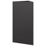 vidaXL Jardinières 2 Pièces noir triangulaire 40x34 5x70 cm acier
