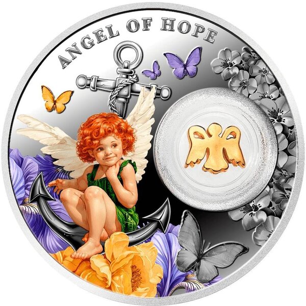 Pièce de monnaie en Argent 1 Dollar g 14.4 Millésime 2025 ANGEL OF HOPE