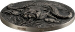 WATER BUFFALO Big Five Mauquoy 1 Once Argent Monnaie 1000 Francs Ivory Coast 2024