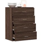 vidaXL Buffet chêne marron 60x39x80 cm bois d'ingénierie