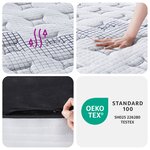 vidaXL Matelas à ressorts ensachés moyen 70x200 cm