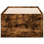 vidaXL Lit de jour avec tiroirs sans matelas chêne fumé 90x190 cm