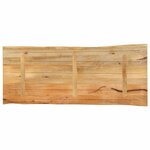 vidaXL Dessus de table 140x60x3 8 cm bord vivant bois massif manguier