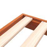 vidaXL Cadre de lit cire marron 150x200 cm bois de pin massif