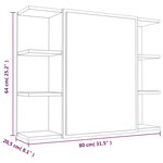 vidaXL Ensemble d'armoires de salle de bain 3 Pièces chêne marron