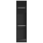 vidaXL Garde-robe Noir 50 x 50 x 200 cm Bois d'ingénierie