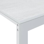 Bureau table poste de travail meuble d'ordinateur informatique étude d'ordinateur 110 x 60 x 73 cm Aggloméré blanc 02_0023712