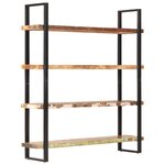 vidaXL Bibliothèque 4 niveaux 160x40x180cm Bois solide de récupération