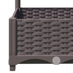 vidaXL Jardinière avec treillis Marron 80x40x121 5 cm PP