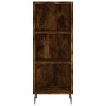 vidaXL Buffet chêne fumé 34 5x32 5x90 cm bois d'ingénierie
