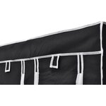 vidaXL Garde-robe en tissu 2 Pièces Noir